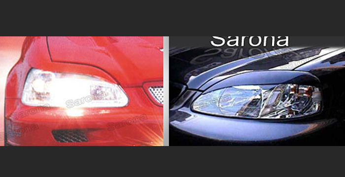 Custom Honda Civic Eyelids  Coupe & Sedan (1996 - 1998) - $49.00 (Manufacturer Sarona, Part #HD-001-EL)